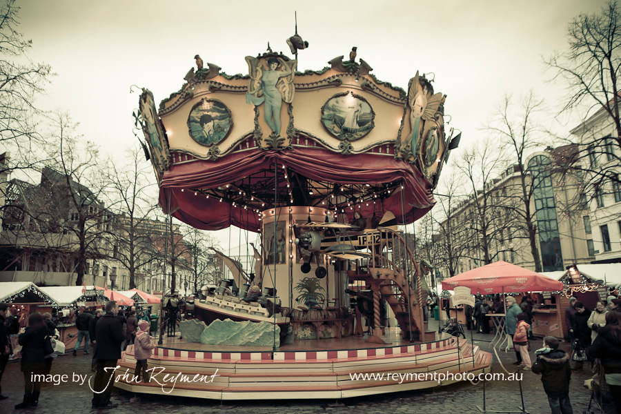 Carousel at Christmas Markets, Brussels
