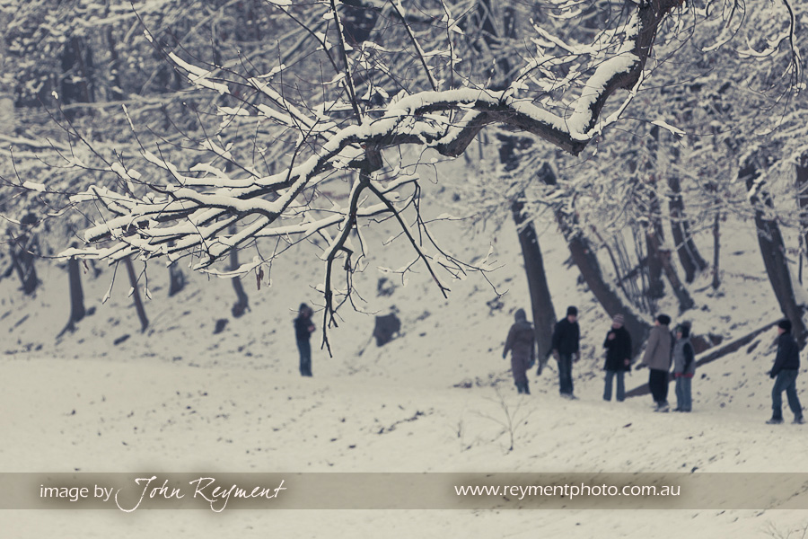 First snow in Brussels by Brisbane wedding & portrait photographer John Reyment
