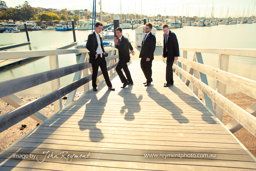 Groomsmen, Royal Queensland Yacht Squadron, Manly, Brisbane wedding photography, Reyment Photographics