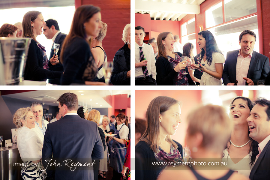 Wedding reception at Philip Johnson’s e’cco Bistro & Bar, Brisbane wedding photographer, John Reyment