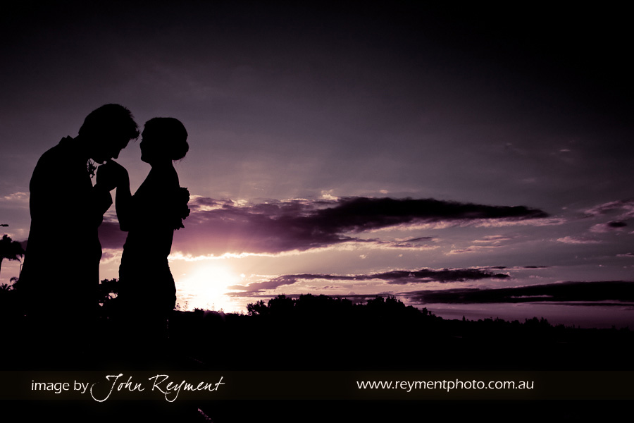 Bride & Groom at Manly waterfront, Brisbane wedding photography, Reyment Photographics