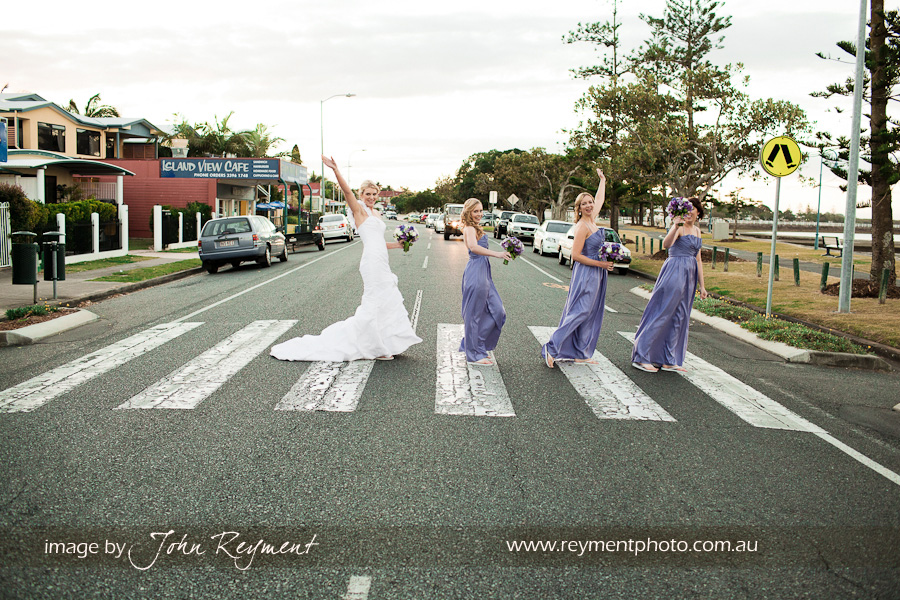 Bridal party at Wynnum, Brisbane wedding photography, Reyment Photographics