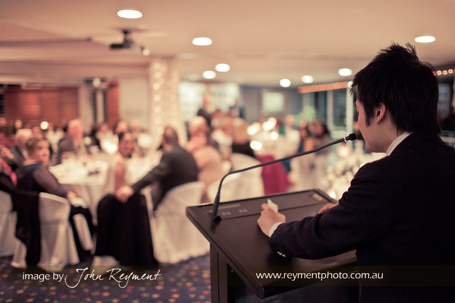 Wedding reception, Royal Queensland Yacht Squadron, Manly, Brisbane wedding photography, Reyment Photographics
