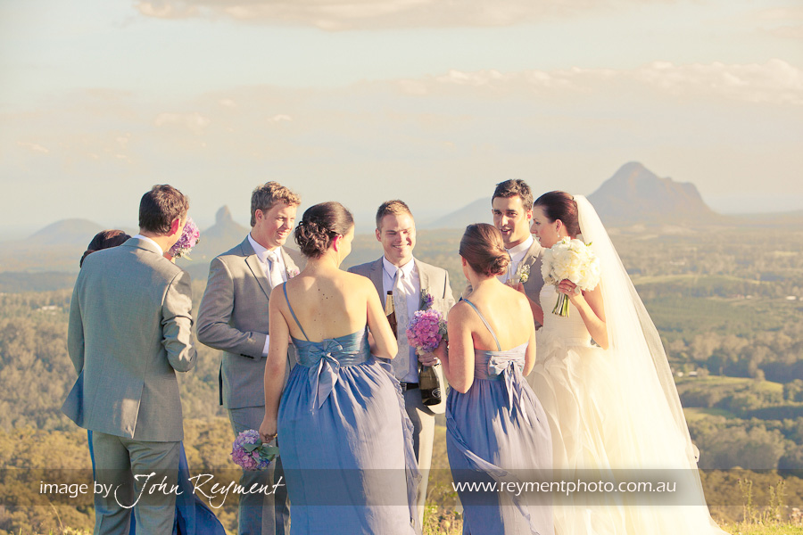 Views of Glasshouse Mountains, Maleny, Sunshine Coast wedding photography, Reyment Photographics, vintage wedding