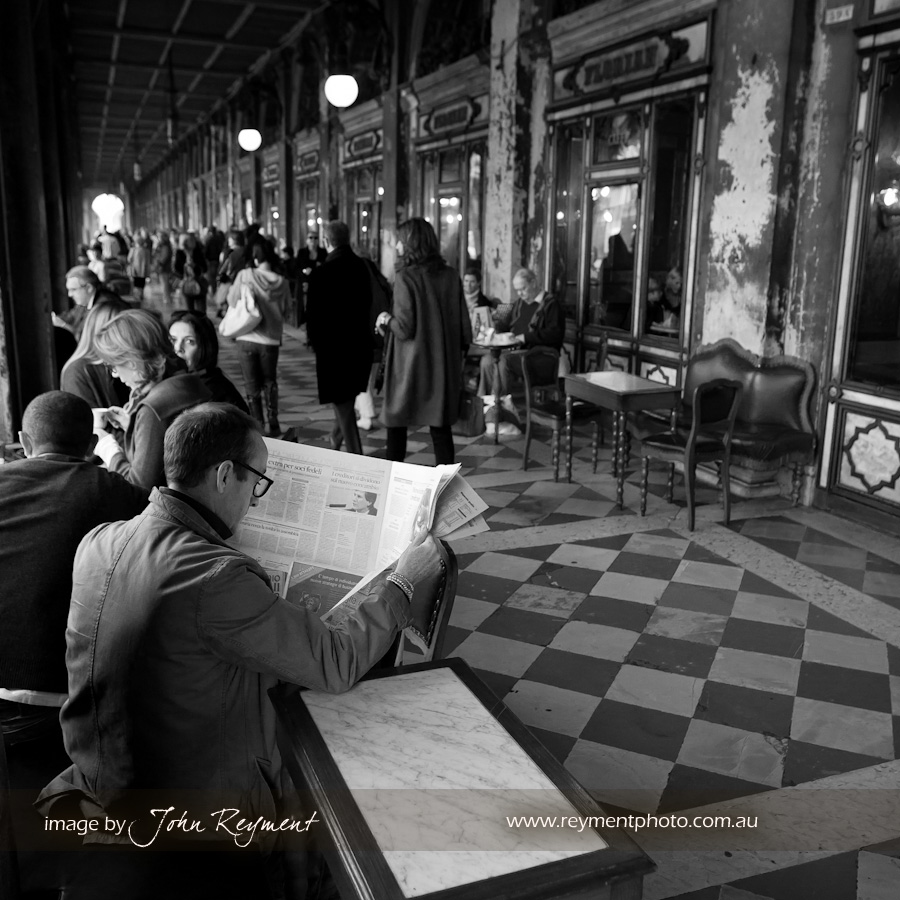Cafe Florian, Venice Italy, travel photography by Reyment Photographics, John Reyment