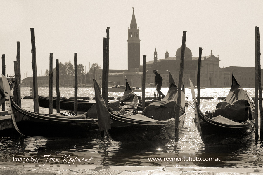 Gondola, Grand Canal, Venice Italy, travel photography by Reyment Photographics, John Reyment