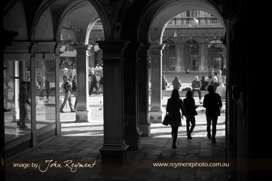 Entry to St Mark's Square, Venice Italy, travel photography by Reyment Photographics, John Reyment