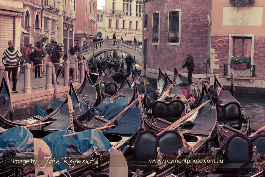 Gondola, Venice Italy, travel photography by Reyment Photographics, John Reyment