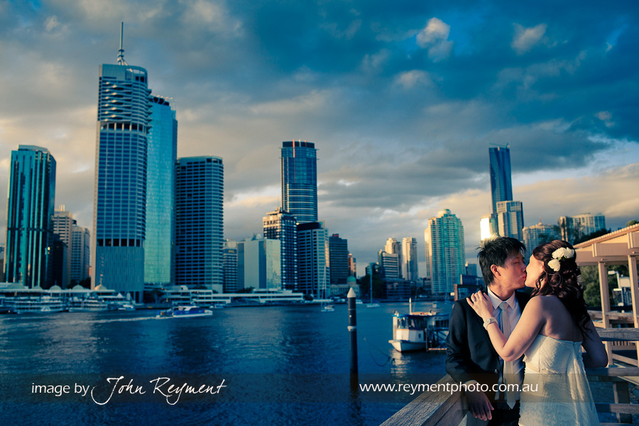 Brisbane River, Kangaroo Point, Brisbane wedding photographer, Reyment Photographics