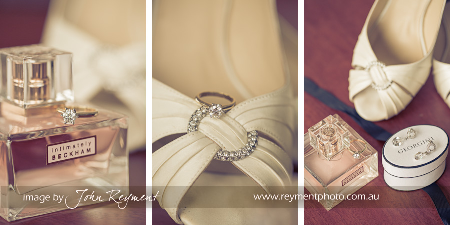 wedding shoes & perfume, Brisbane wedding photographer, Reyment Photographics