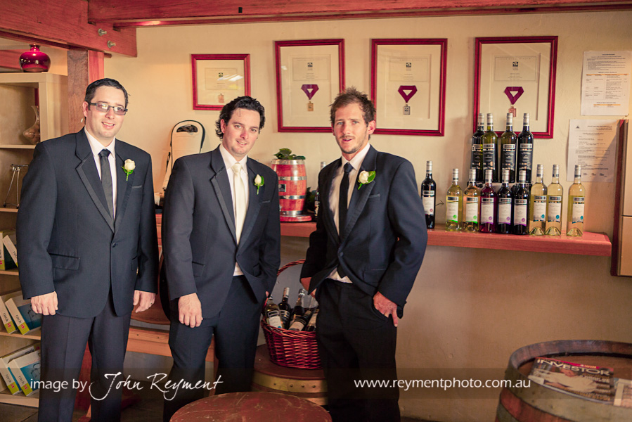 Groomsmen at Sirromet, cellar door, Brisbane wedding photographer, Reyment Photographics