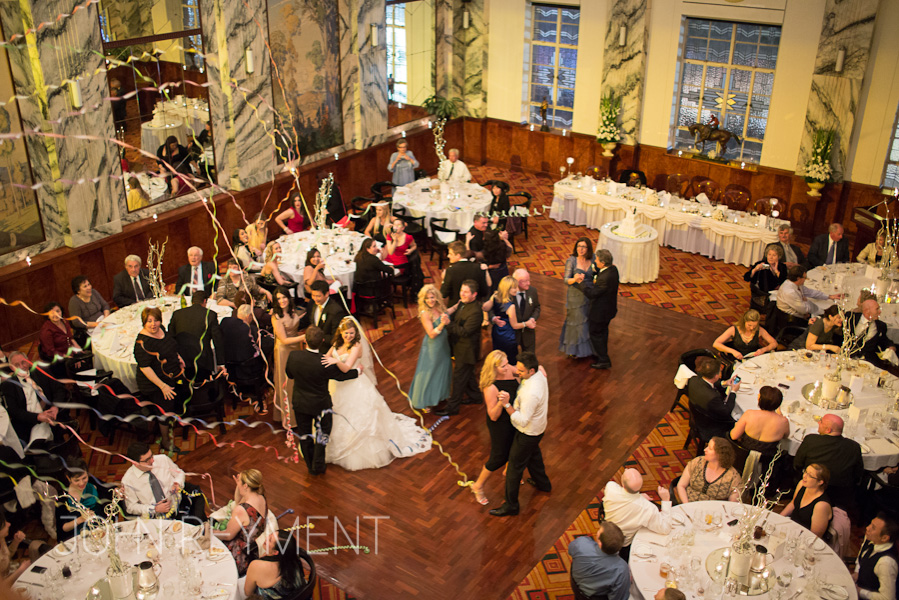 Bridal waltz, wedding reception, Tattersalls Club, Brisbane
