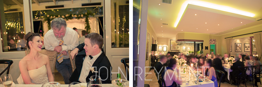 Spicers Clovelly Estate wedding reception photographer John Reyment