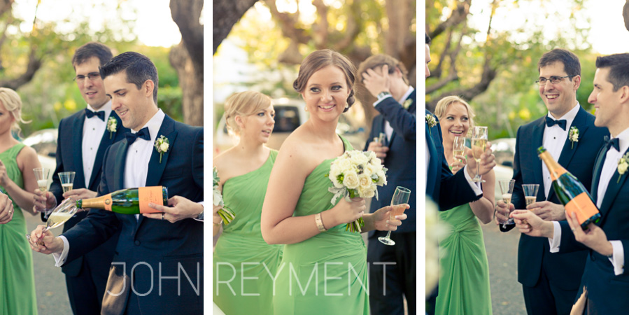 New Farm bridal party photo shoot by Brisbane wedding photographer John Reyment