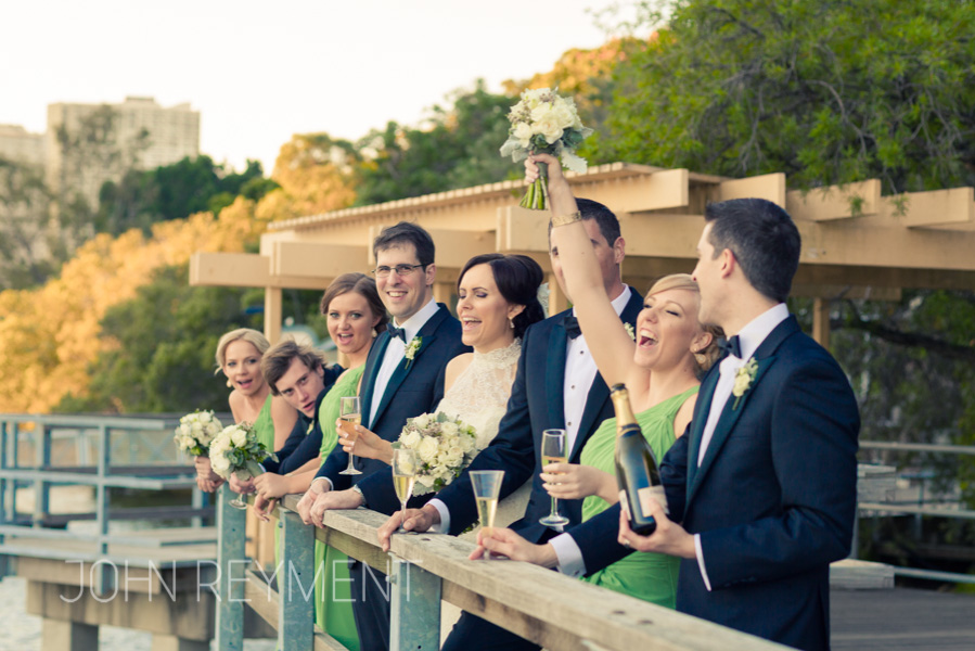 Kangaroo Point bridal party photo shoot by Brisbane wedding photographer John Reyment