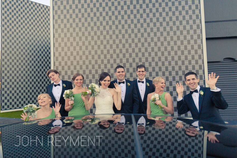 Fortitude Valley bridal party photo shoot by Brisbane wedding photographer John Reyment
