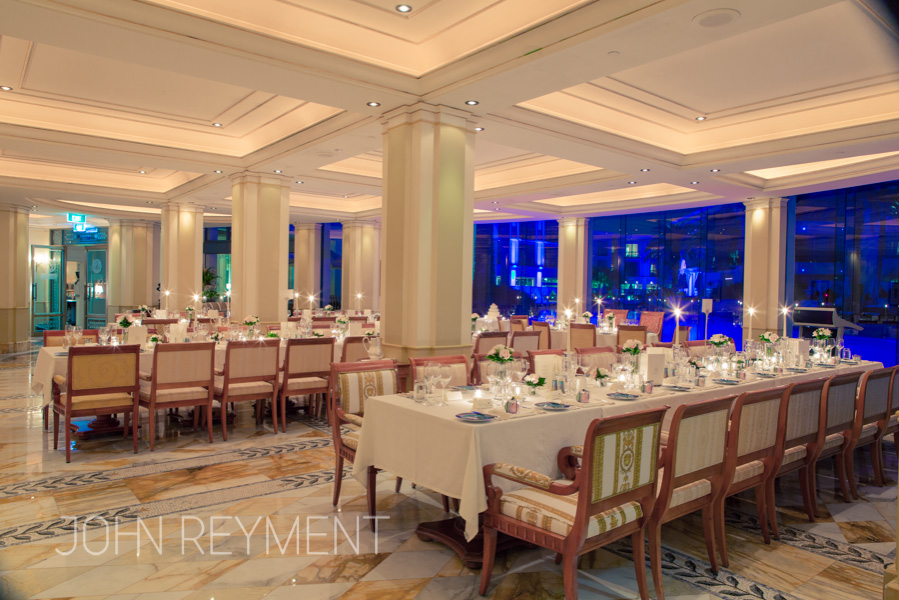 Vanitas Restaurant wedding reception, Palazzo Versace Hotel, Gold Coast