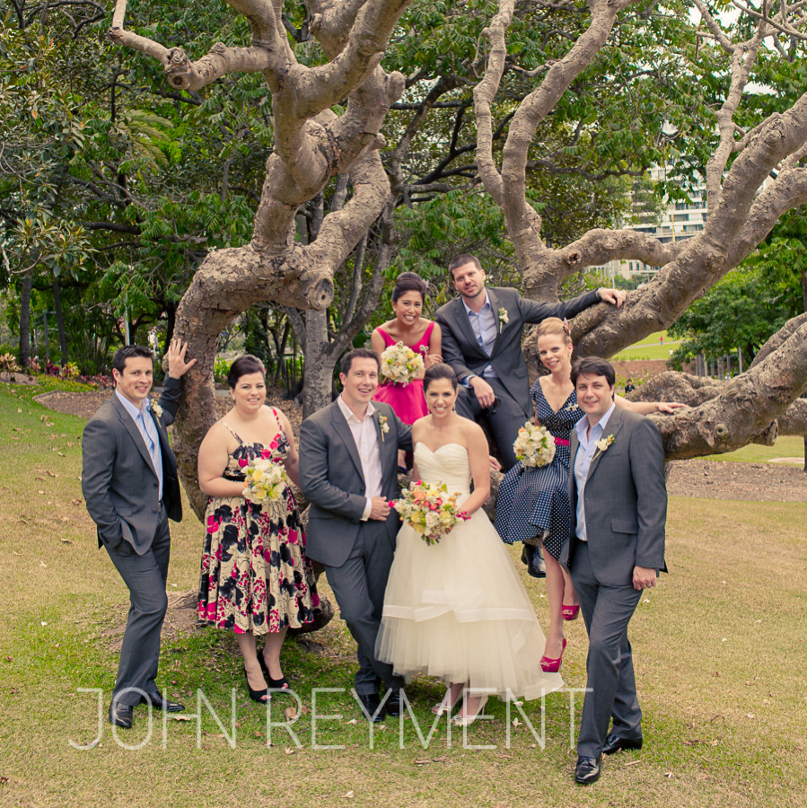 wedding at Palm Tree Court, Roma Street Parklands, Brisbane wedding photographer John Reyment