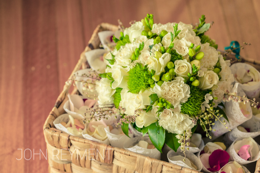 Bridal bouquets by Brisbane wedding photographer John Reyment