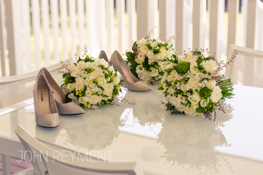 Bridal bouquets by Brisbane wedding photographer John Reyment
